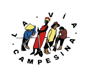 EHNE Bizkaia. Vía Campesina logo.