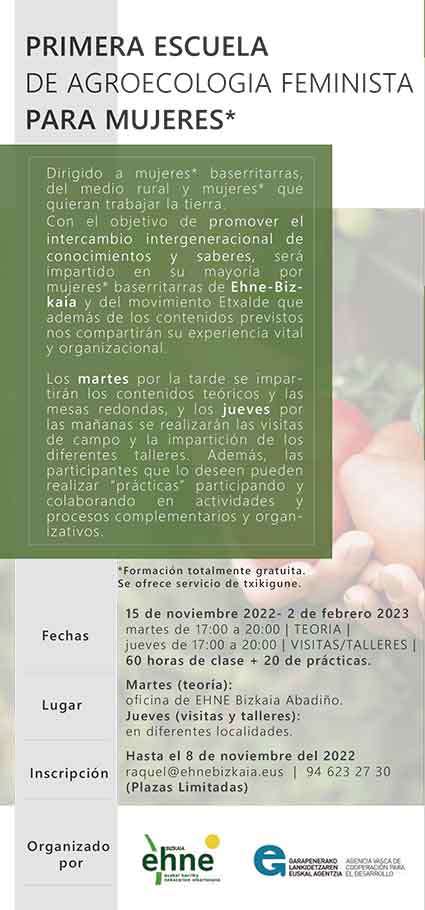 Programa Primera Escuela Agroecofeminista