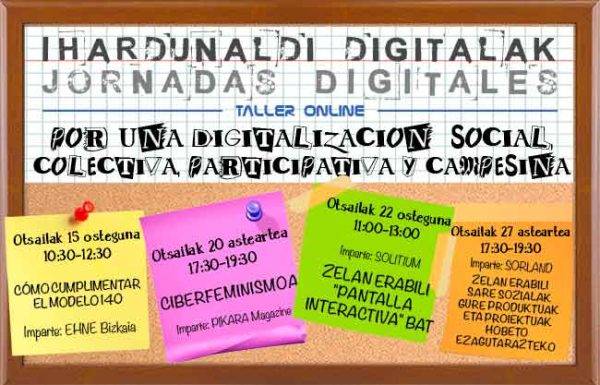 Ihardunaldi digitalak Jornadas digitales