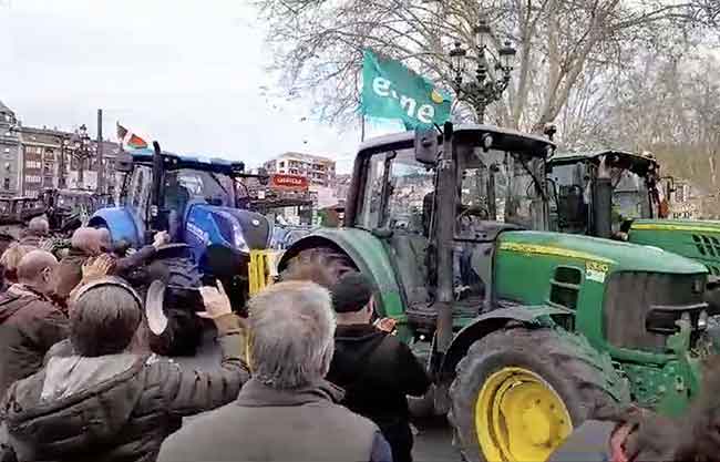 eutsi baserriari arenal bandera EHNE Bizkaia ikurriña