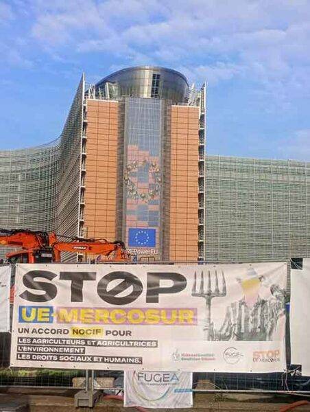 Stop UE Mercosur Bruselas