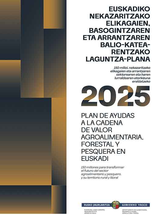 Plan de Ayudas a la Cadena de valor Agroalimentaria Forestal y Pesquera en Euskadi 2025