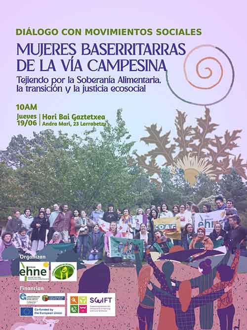 Mujeres baserritarras de La Via Campesina - Dialogo con movimientos sociales